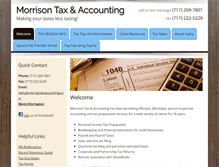 Tablet Screenshot of morrisontaxaccounting.com